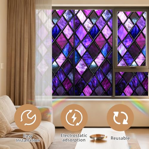Vinilo decorativo para ventana Nuxovilar Gothic Purple 17.5×39.3 in miniatura 3