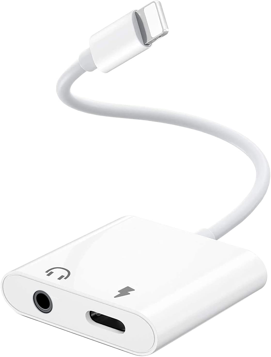 Kopfhörer Adapter und Laden für iPhone【MFi Zertifiziert】 2 in 1