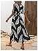 Verdusa Women's Summer Vacation Beach Dress Hawaiian Maxi Dresses Tropical Cold Shoulder Sundress Black and White Medium