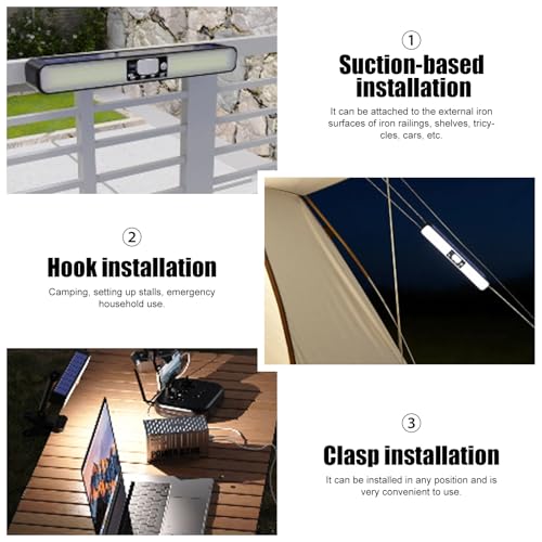 Lampe solaire extérieur lot de 2 éclairage de jardin étanche - 3