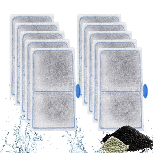 Image of driamor 10 Pack Filter Cartridges Compatible with EF-S Element and BF5 BETTAFLO Filter, Thickened Fish Tank Replacement Filters Cartridge with Zeolite