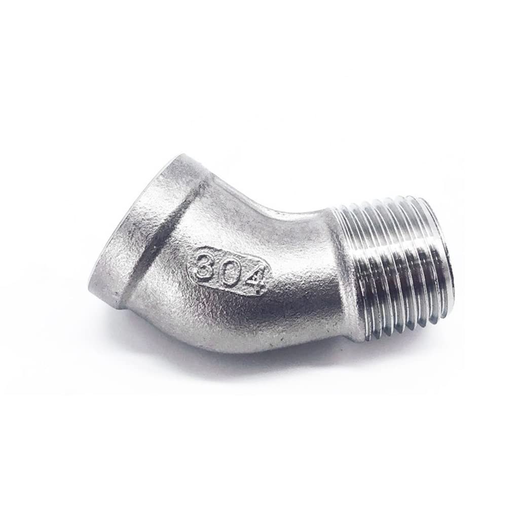 Codo 45 grados de acero inoxidable de 1 pulgada para reparar fugas en espacios estrechos