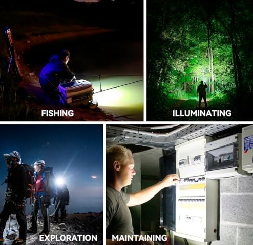 Image of 40W LED Work Light for Ryobi One+ 18V Li-ion Ni-Cad Ni-Mh Battery - 4200LM Flashlight with 3 Light Modes, Portable and Efficient Worklight with 84 LED (Battery not Included)