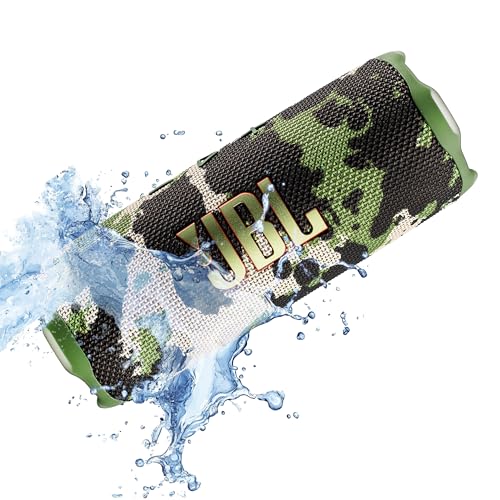 Image of JBL FLIP 7 (Squad) Waterproof Portable Speaker Bundle with X-Halo Hardcase (Black)