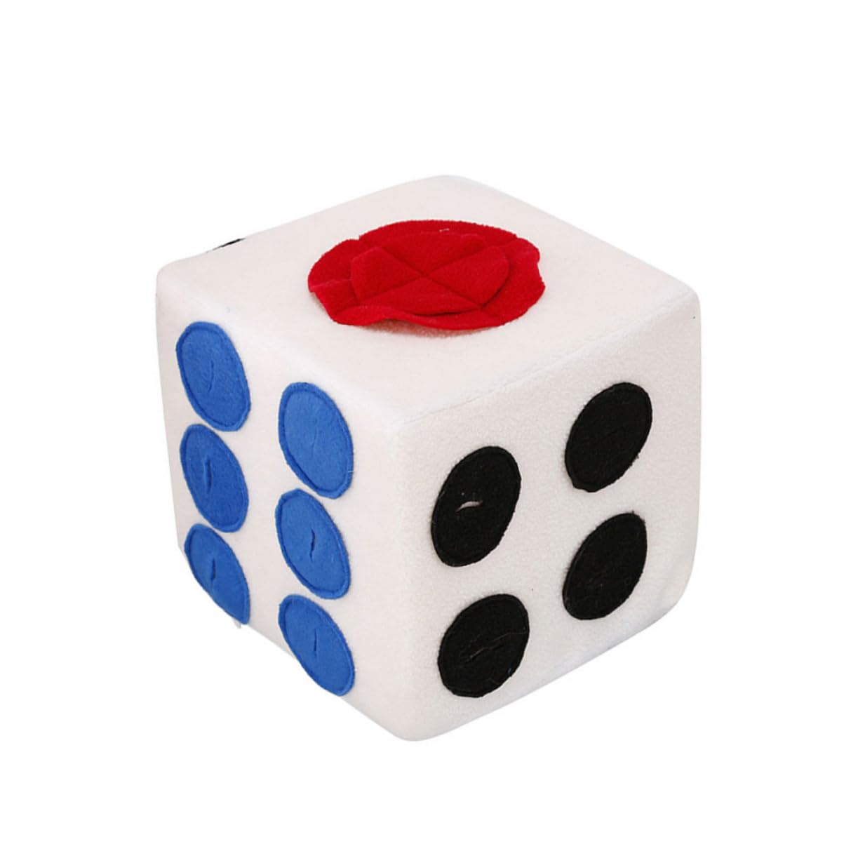 SUPVOX Jouet Chien Peluche Forme Dé Distributeur Croquettes Anti-étranglement Jouet Olfactif Alimentation Lente