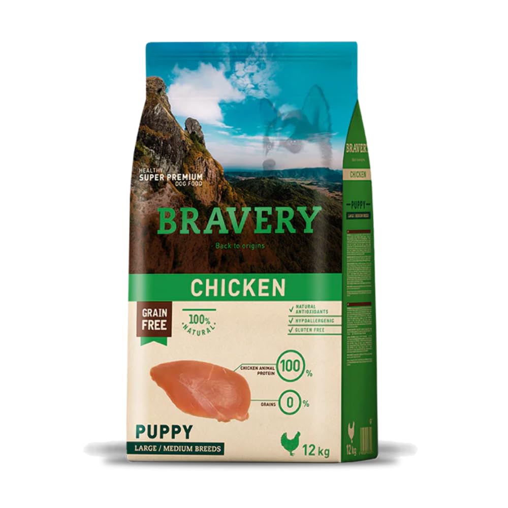 Bravery - Croquetas para Perros (12 kg, Talla L/M)