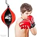 Rosepoem Sac de frappe gonflable pour entraînement de boxe, fitness, Muay Thai, double extrémité, balle de vitesse en forme de poire, équipement de boxe, bodybuilding, Red Blak