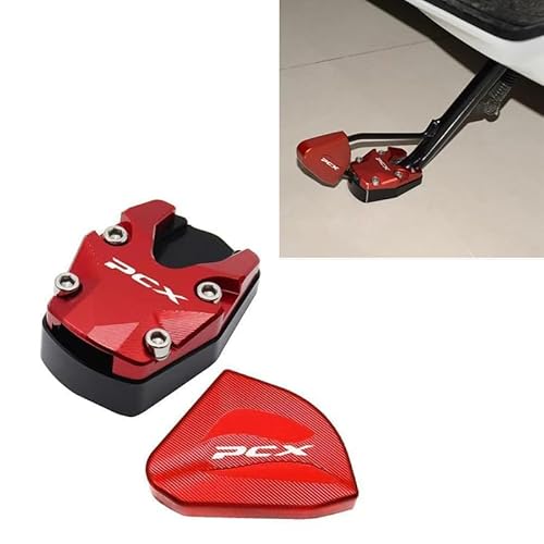 Aleyar PCX160 2025 jk05 kf47 pcx 2025年 エアロックス スタンド プレート スタンド サイドプレート セット 5色 オートバイ (レッド, セット)