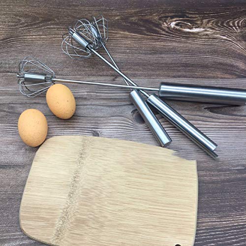 Misturador semi-automático de aço inoxidável Cozinha batedor ovo leite espumador creme para bolo bat