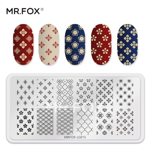 6 Pcs Nail Plates Stamping Set Dragon Patterned Chinese Traditional Decoration Style Nail Art DIY Stamping Template