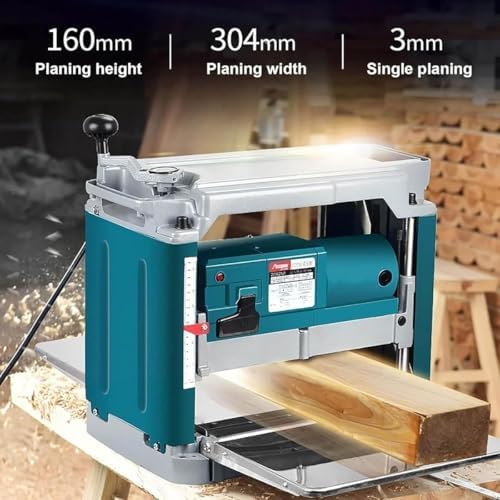 Electric Planer - Precision Handheld Woodworking Tool, Fully Automatic Flat Bench Planer for Smooth Wood Finishing & DIY Projects