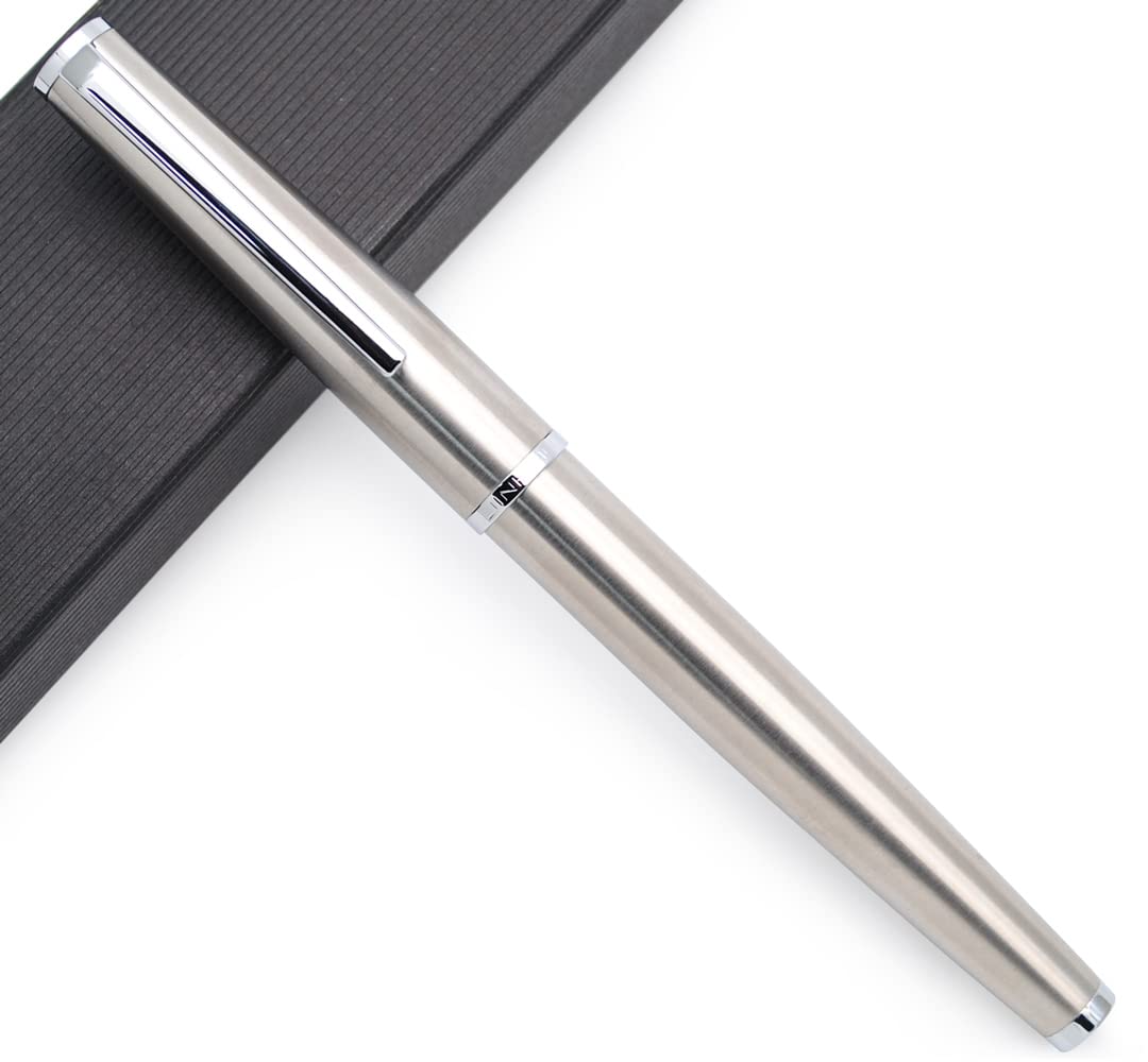 JINHAO 95 Series Metal Fountain Pen (Stainless Steel, F Nib 0.5mm)