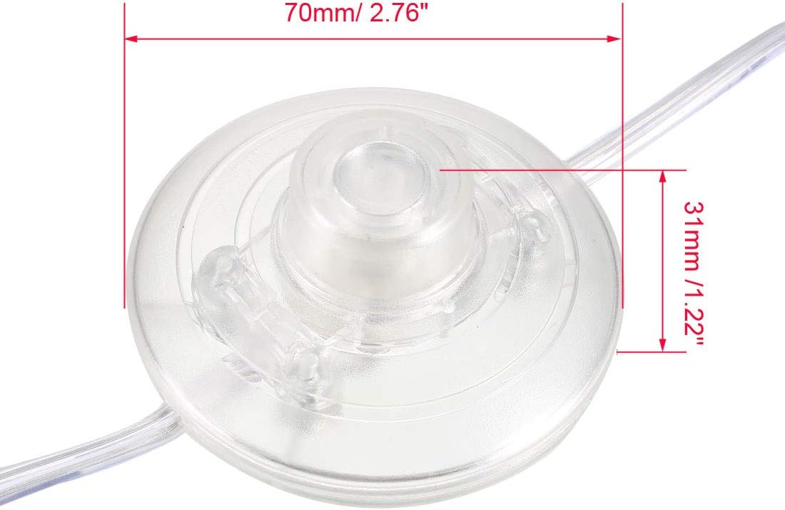 Bіg Sаlе uxcell Inline Latching Foot Pedal Push Button Switch, Round Lamp Foot Control ON/Off Footswitch with 1.8M Wire US Plug Clear 2Pcs 60% оƒƒ Dіѕсоunt uxcell Inline Latching Foot Pedal Push Button Switch, Round Lamp Foot Control ON/Off Footswitch with 1.8M Wire US Plug Clear 2Pcs