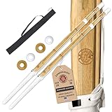 Zanshin Budo - Set of 2 47' - Size 39 - Handmade Bamboo Sword Cosplay Decorative Original Texture for Anime, Suitable for Cosplay, Decoration, Collection
