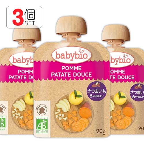 ミトク ベビービオ 有機ベビースムージー3本【セット買い】【オーガニック】【添加物は一切不使用】【有機JAS】 (有機ベビーフード) (有機JAS認証品) (生後6か月〜) (さつまいも)
