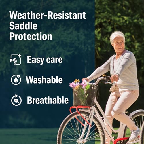 Image of Bikeroo Comfort Bike Seat Cushion - Padded Gel Cover for Exercise, Mountain & Road Bikes, Universal Fit for Peloton & Stationary Bikes