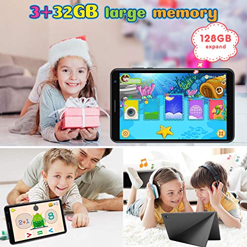 Tablet-para-Ninos-con-WiFi-80-Pulgadas-3GB-RAM-32GB128GB-ROM-Android-100-Pie-Certificado-por-Google-GMS-16Ghz-Tablet-Infantil-Quad-Core-Bateria-5000mAh-Tablet-PC-Netflix-Juegos-EducativosNegro