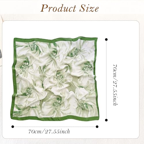 Image of Silk Head Scarf for Women Stylish, Satin Hair Bandana, Soft & Stylish Hijab Scarf for Summer Sun Protection
