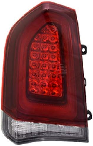 KarParts360 For Chrysler 300 Tail Light 2015-2022 Driver Side Black LED Red and Clear Lens Replacement For CH2800212 | 68400331AA