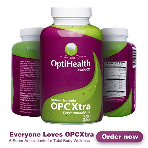 Optihealth Opcxtra Isotonic Opc - 3 Month Supply - Grape Seed Extract, Pine Bark Extract, Red Wine Extract, Citrus Bioflavonoids, Green Tea Leaf - Super Antioxidant Polyphenols Supplement With Vitamin C, Vitamin E, Potassium #TOP1