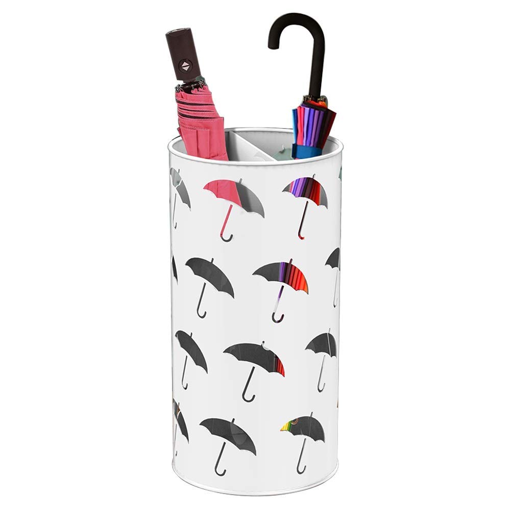 Porte-parapluies blanc résistant pour organiser l'entrée