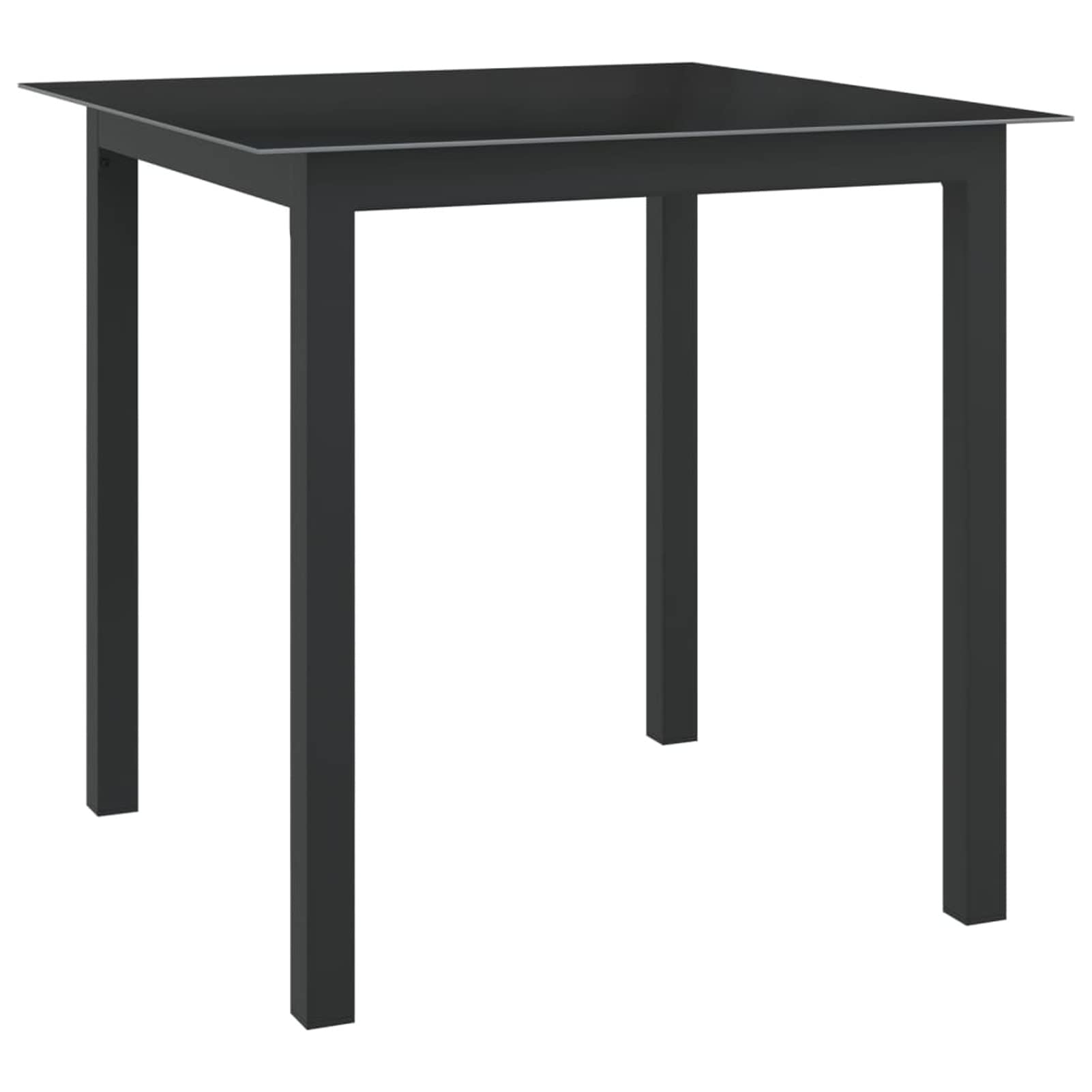 Juego de Comedor de jardín 5 Piezas Conjunto Mesa y sillas Jardin Muebles Jardin Exterior Garden Furniture Set de Comedor de jardín Aluminio Gris Antracita