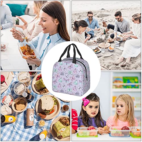 Lunch Bag Butterfly Vintage Flying Insulated Lunch Box Back To School Reusable Bags Meal Portable Container Tote For Boys Girls Travel Work Picnic Boxes #TOP7