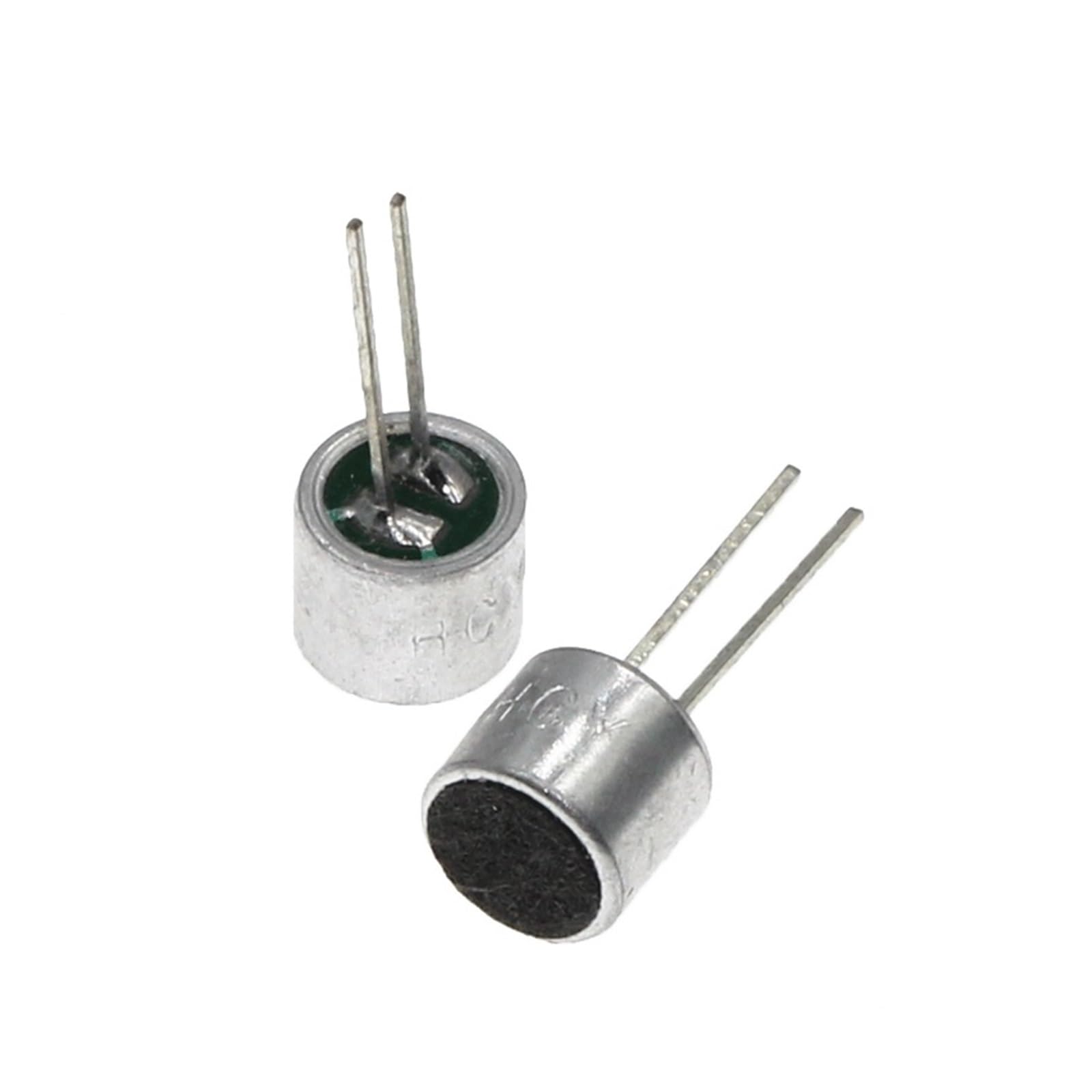 TSIOHKBS 10PCS 6 * 5mm MIC Capsule Electret Condenser Pickup Microphone 52DB Tape Pin 6050 Electret Sensitivity 56-58