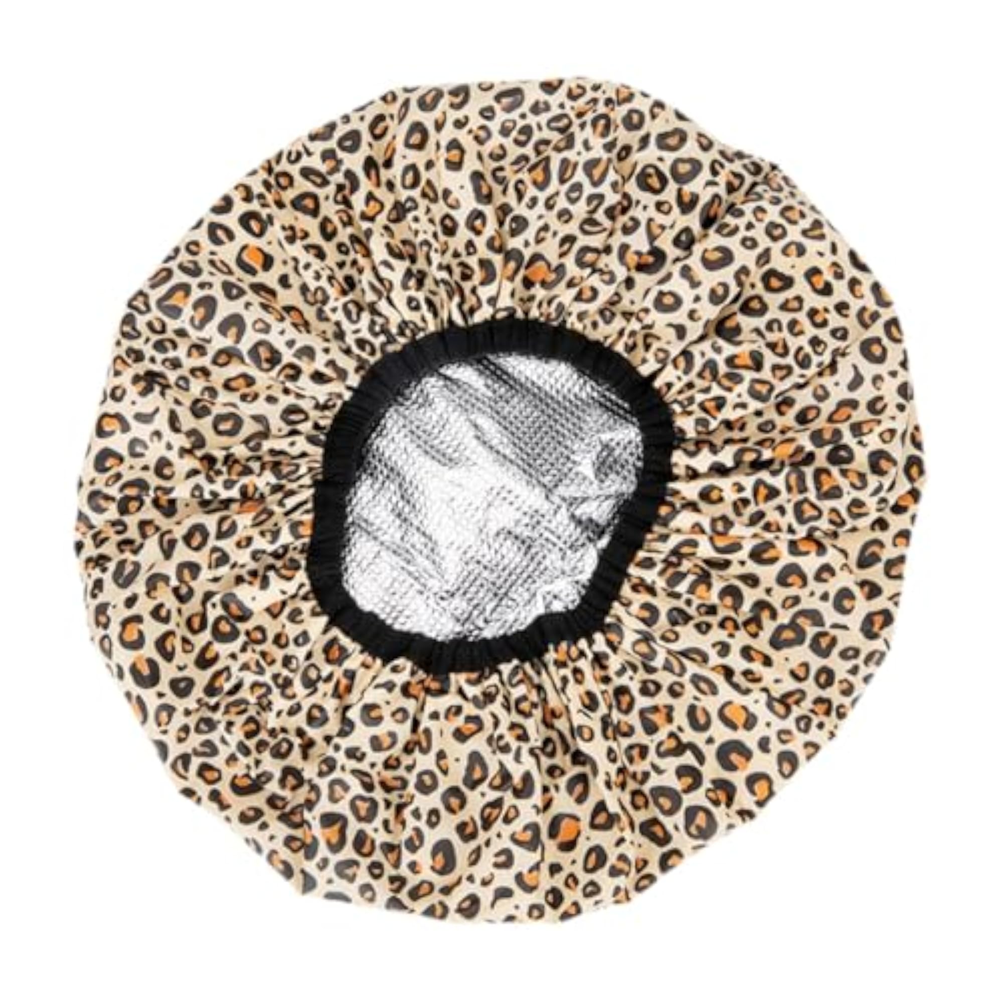 Leopard Print Reusable Shower Cap, Multipurpose Hair Cap for Salon Use