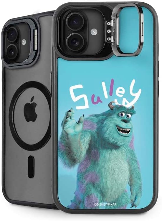 Skinit Kickstand Phone Case Compatible with iPhone 16 Plus - Officially Licensed Disney Monsters Inc. Scream Canister Design