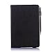 ProCase Universal Folio Case for 7 - 8 inch Tablet, Leather Stand Protector Case Cover with Multi-angle Stand for 7" 8" Touchscreen Tablet, Dragon Touch, Chromo Inc, ProntoTec, NeuTab, Nextbook, Tagital, Alldaymall, Astro Queo, iRulu, ASUS, Acer, Toshiba, RCA, iView, Dell, HP, iPad mini, Nexus, Galaxy Tab, Android tablet, with a bonus procase stylus pen (Black)