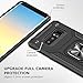 YmhxcY Compatible with Galaxy Note 8 Case with 3D Curved Screen Protector,Armor Grade Cases with Rotating Holder Kickstand Non-Slip Hybrid Case For Samsung Galaxy Note 8 6.3" KK Black