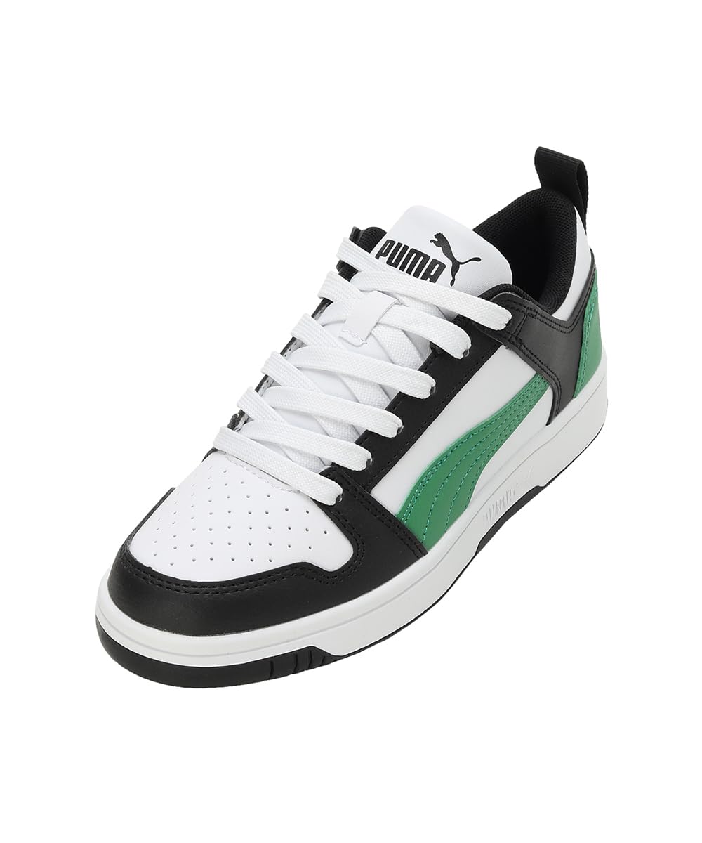 Puma Unisex-Kid Rebound Layup Lo SL Jr White-Archive Green-Black Sneaker - 4 UK (37049018) (B0CBMSL7T6) Amazon Price History, Amazon Price Tracker
