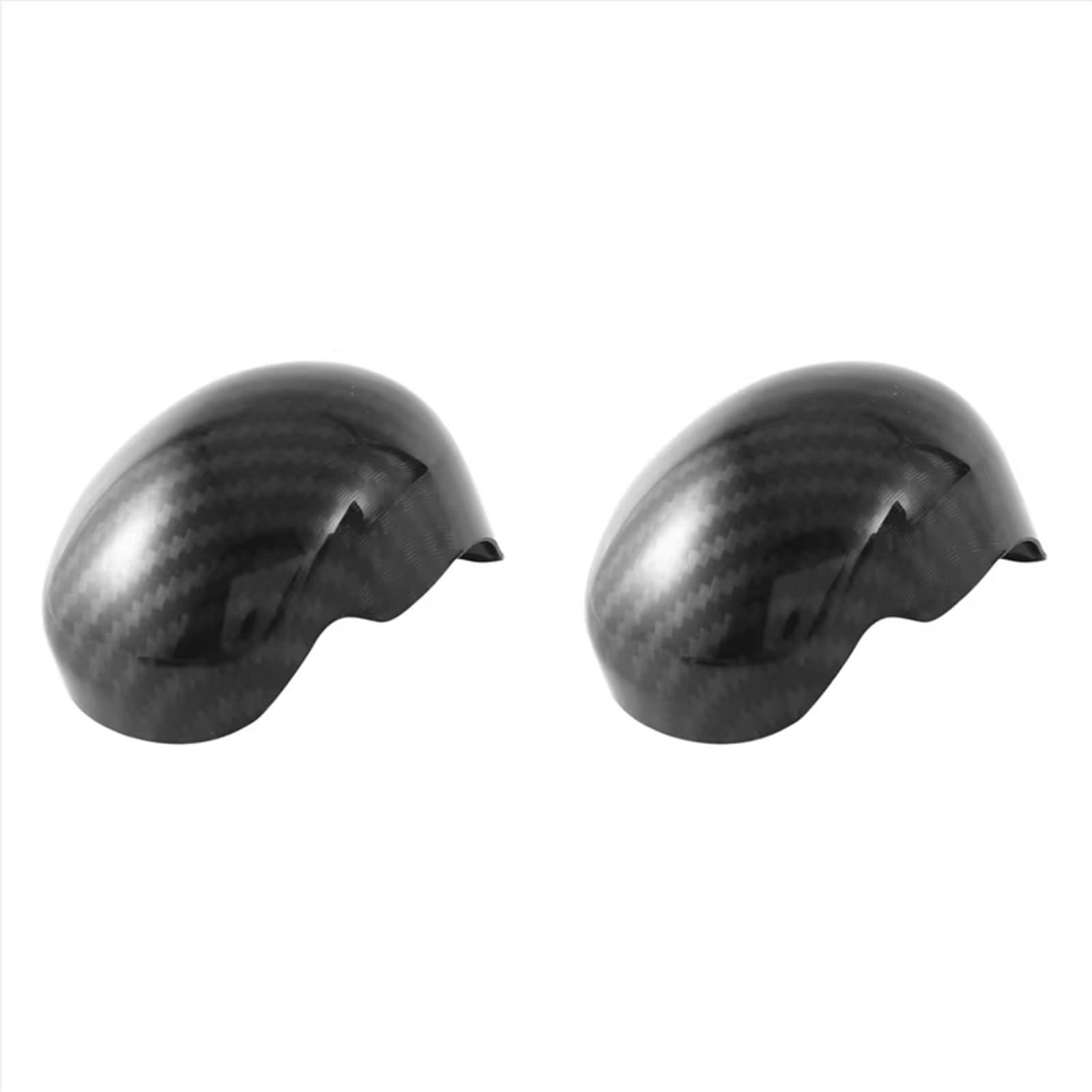 PDURMBUAB Gear Shift Knob Manual 2X Carbon Fiber Car Automatic Gear Shift Knob Decoration Cover for Civic 9Th AT 2012-2014