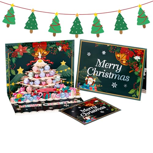 クリスマス グリーティング カード | ユーモアなギフトカード - 立体メリークリスマスギフトカード友人用 - 男性・女性・女の子・青年・ティーンズ・祖母・祖父・妻・夫・息子・娘・家族向け