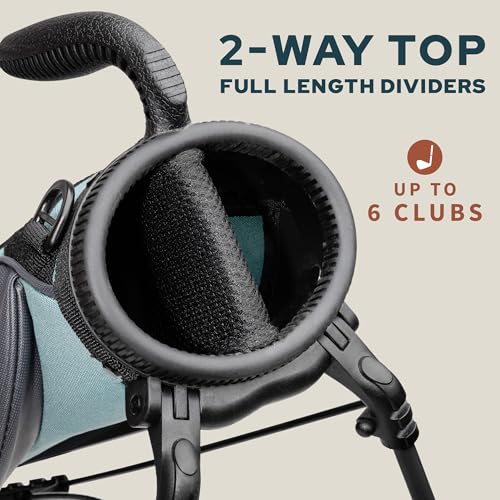 Image of Sunday Golf Loma Bag - Lightweight Golf Bag with Strap and Stand - Easy to Carry Pitch n Putt Golf Bag - Stand Bag for The Driving Range, Par 3 and Executive Courses, 31 Inches