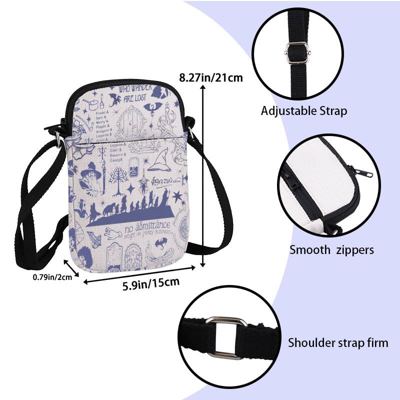ZJXHPO Fantasy Ring Movie Cross Body Bag Messenger Bag Ring Movie Inspired Shoulder Bag (Ring CB)2