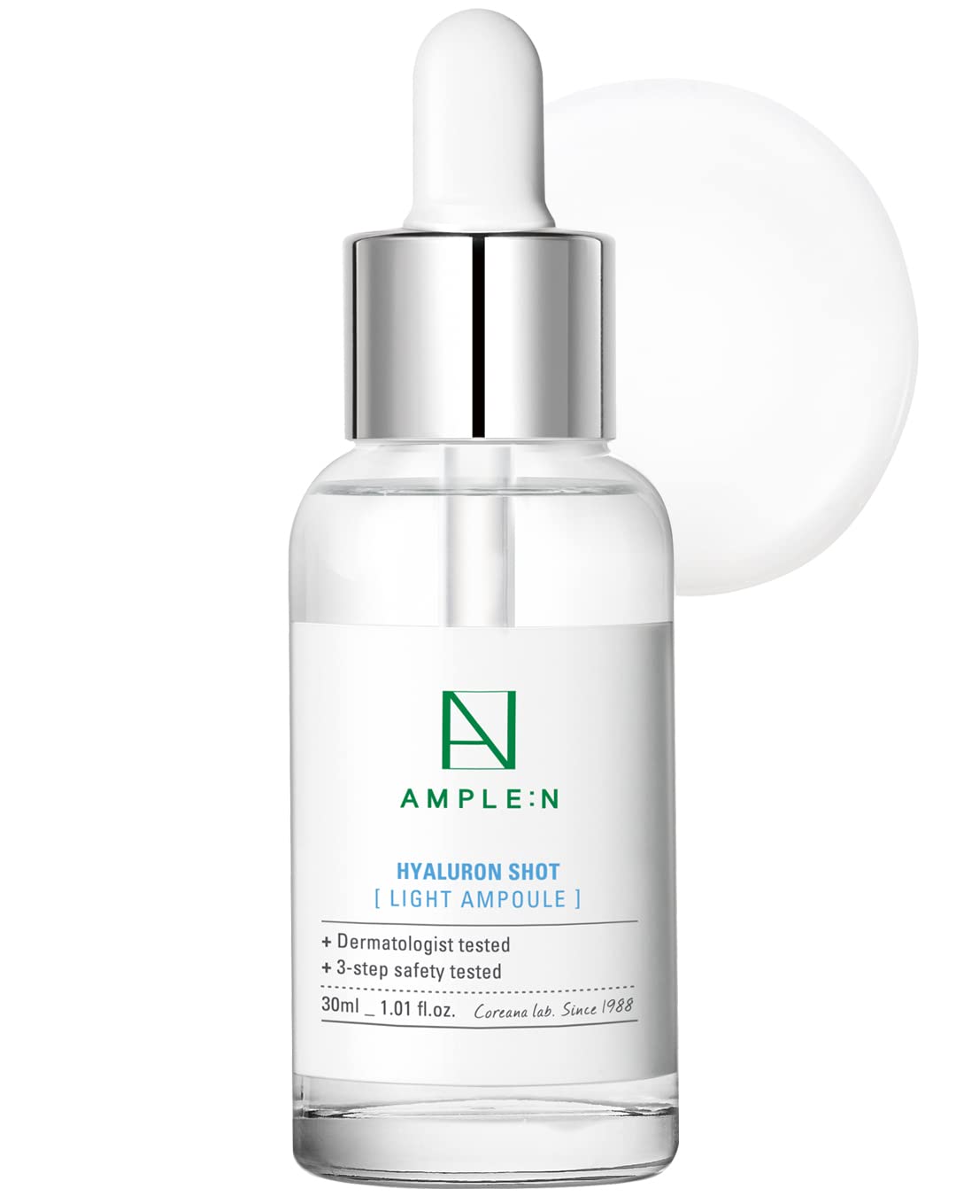 AMPLE:N Hyaluron Shot Light Serum – Korean Hyaluronic Acid Moisturizing Serum – Hydrate Oily and Combination Skin and Restore Vitality – Plumping, Refreshing, Anti Aging Ampoule, 1.01 fl.oz. AMPLE:N Hyaluron Shot Light Serum – Korean Hyaluronic Acid Moisturizing Serum – Hydrate Oily and Combination Skin and Restore Vitality – Plumping, Refreshing, Anti Aging Ampoule, 1.01 fl.oz.
