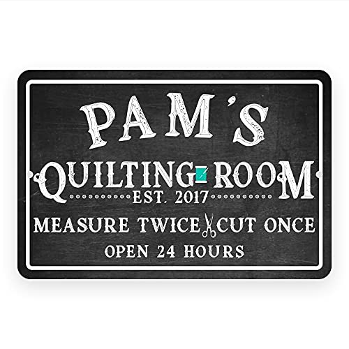 Personalized Quilting Room Chalkboard