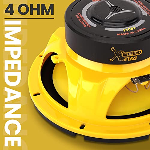 Pyleusa Car Midbass Speaker System - Pro 8 Inch 400 Watt 4 Ohm Auto Mid-Bass Component Poly Woofer Audio Sound Speakers For Car Stereo W/ 40 Oz Magnet, 50Hz-5Khz Frequency, 3.58” Mount Depth - Plg81 #TOP3