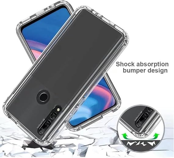ile uyumlu Şeffaf Clear Silikon Yüksek Kalite Darbeye Dayanıklı Şık Telefon Kılıfı (Huawei Y9 Prime 2019 / Psmart Z)