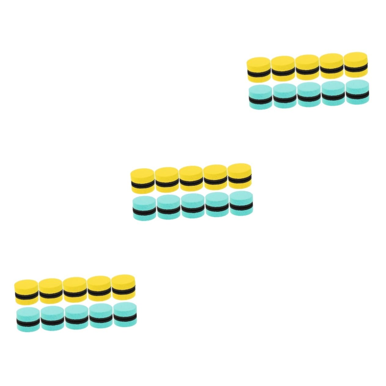 NUOBESTY Lot De 3 Mini Gommes Magnétiques Effaçables À Sec Pour Tableau Gommes Pratiques Pour Tableau Noir 20 Pièces X 3
