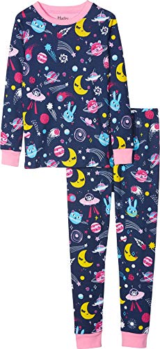 Image of Hatley Girl's Organic Cotton Long Sleeve Printed Pyjama Set Pajama