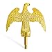 Hooomyai Flag Pole Eagle Topper Gold Finial Ornament for 20/25/30Ft Telescopic/Sectional Flagpoles Outside House