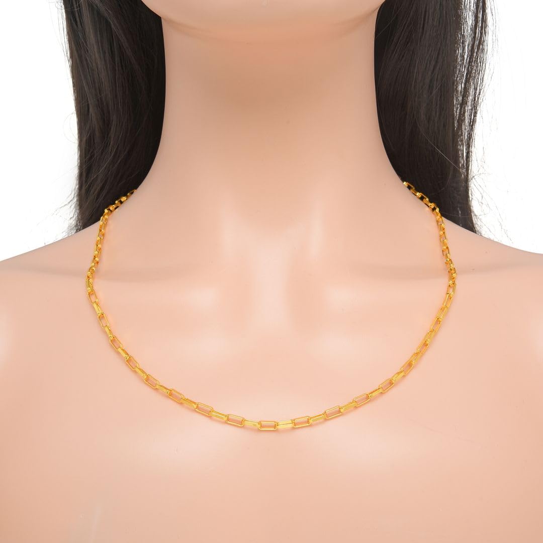 Adabele BK5-A2 - Catena per la creazione di gioielli, 7,4 mm x 3,4 mm, resistente all'ossidazione, color oro, 5 m, non rifinita per la creazione di gioielli artigianali