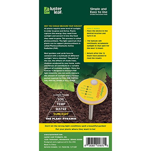 Luster Leaf 1875 Rapitest SunCalc Sunlight Calculator for Gardens – Measures Full Sun, Partial Sun, Partial Shade, and Full Shade. Designed and Engineered in the USA by Luster Leaf - Image 3