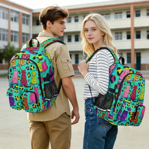 Mochila para laptop y negocios de 17.5'' estampada juvenil para portátil escolar 7