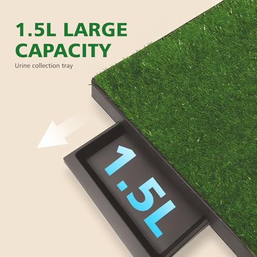 Dog-Grass-Pad-with-Tray-Artificial-Grass-Pee-Pad-Potty-for-Pets-Washable-Replacement-Potty-Mat-for-Dog-Pee-Pads-Portable-Dog-Litter-Box-for-SmallMedium-Dogs-25-x-20-x-25-inches Dog Grass Pad with Tray Artificial Grass Pee Pad Potty for Pets Washable Replacement Potty Mat for Dog Pee Pads Portable Dog Litter Box for SmallMedium Dogs 25 x 20 x 25 inches