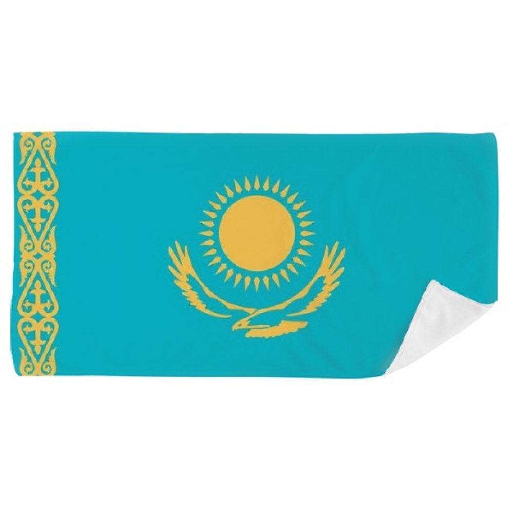 Serviette de bain Kazakhstan DIYthinker 35x70cm douce multicolore pour le visage
