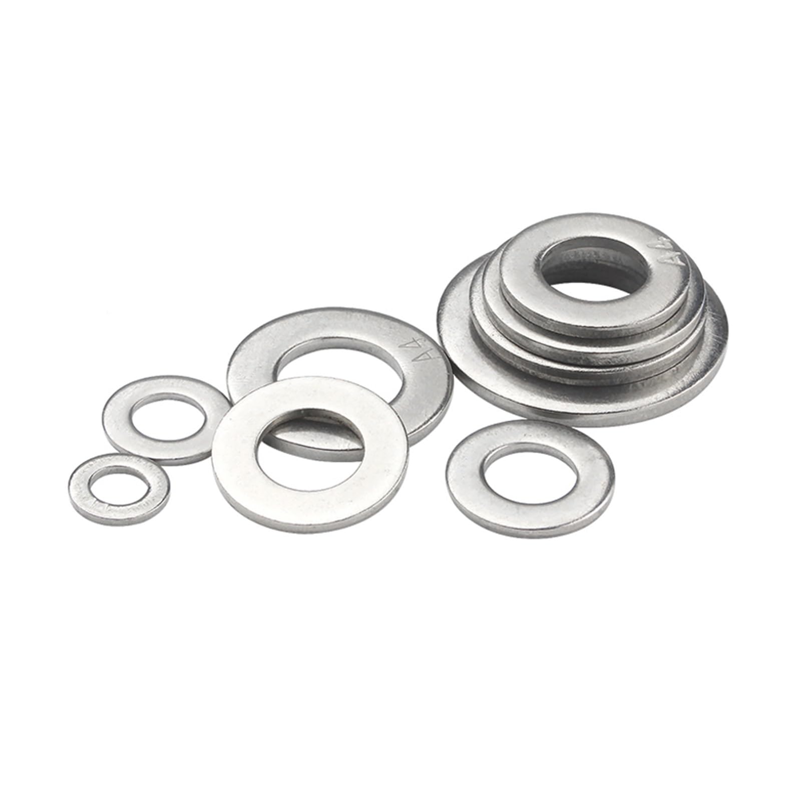 Rondelle piatte Rondelle piane 1-50p M1.6-M27 Rondelle piane in acciaio inox Rondelle in metallo per uso meccanico(M22 5pcs)